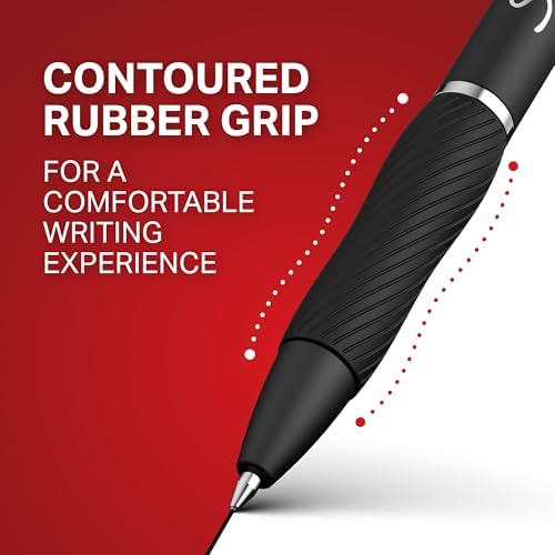 Sharpie S-Gel Retractable Gel Pen, Medium Point, Black Ink, 4/Pack (2096134)