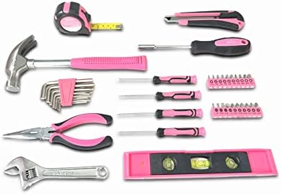Apollo Tools 39 Piece General Household Tool Set, Pink DT9711P