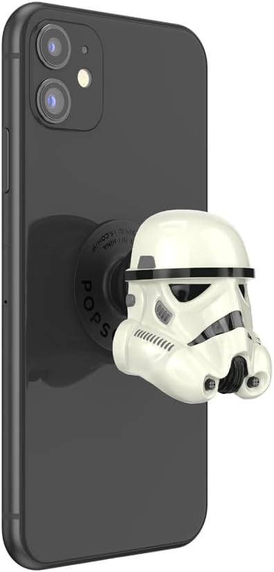 PopSockets Adhesive Phone Grip, Holder- Storm Trooper | Secure Comfortable Hold, Anti-Drop, Kickstand, Star Wars, Grogu, Electronic Accessories, For iPad/Kindle/iPhone/Android