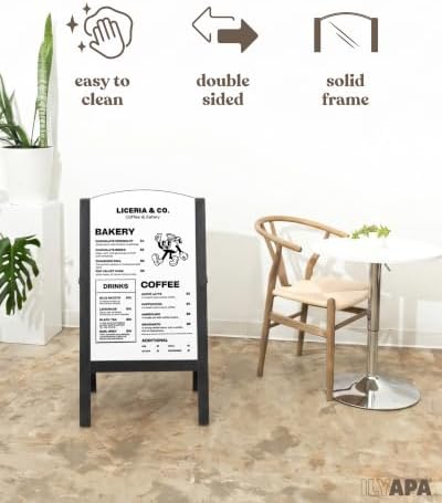 Ilyapa A Frame Whiteboard Easel Sign 18x31.5 in - Sandwich Signs Outdoor