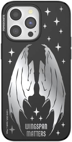 PopSockets iPhone 15 Pro Max Phone Case w/MagSafe- Wingspan | Magnetic, Wireless Charging, Camera & Drop Protection, Bookish, Acotar, Throne, Glass, Sarah