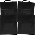 Really Good Stuff Store More Medium Book Pouches, 4-Pack, Black
