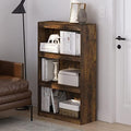 Furinno Jaya Book Shelf, 3-Tier Modern Bookshelf with Adjustable Shelf, Bookcase with Open Shelf, 9.5 x 24.5 x 40.3, for Organization and Storage, for Living Room, Bedroom, Home Office, Amber Oak