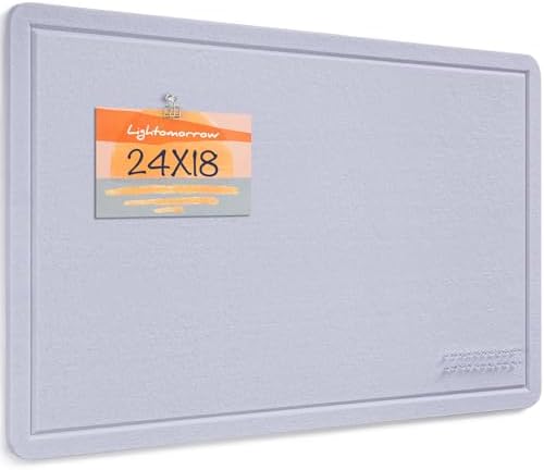 Felt Bulletin Board 24x18 inches, Decorative Pin Board for Home & Office