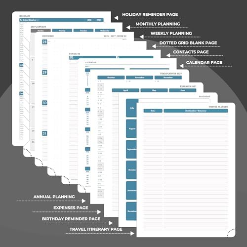 Planner 2026-2027 Daily Daily Weekly and Monthly,11.5"x8.5"