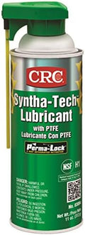 CRC Syntha-Tech Lubricant with PTFE 03054 – [Pack of 12] 11 Oz., Synthetic Multi-Purpose Aerosol Lube for Processing Equipment
