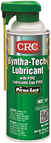 CRC Syntha-Tech Lubricant with PTFE 03054 – [Pack of 12] 11 Oz., Synthetic Multi-Purpose Aerosol Lube for Processing Equipment