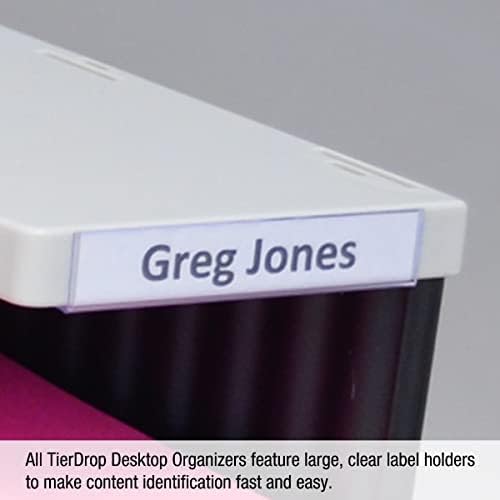 Ultimate Office TierDrop Organizer Standard 6 Compartment ADD-ON for 3-Wide | ADD-ON Module to Expand the Capacity of your TierDrop Literature Organizer; for any 3-wide TierDrop unit; no-tool assembly