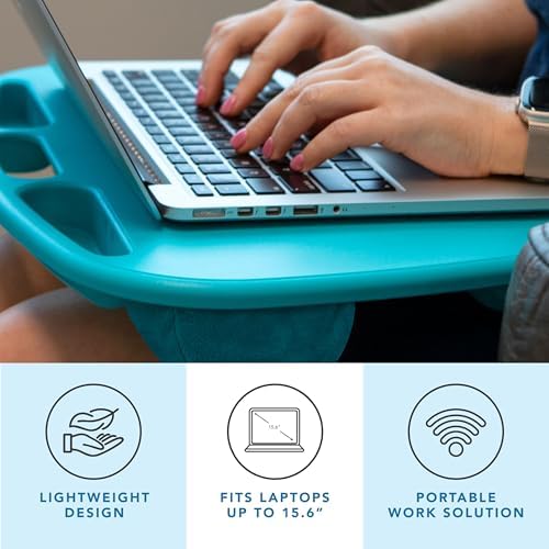 LAPGEAR MyDesk Lap Desk – Turquoise, 12-Pack, Fits 15.6” Laptops