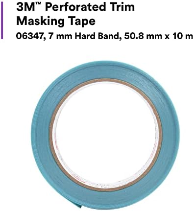 3M Perforated Trim Masking Tape 06347, 7 mm Hard Band, 50.8 mm x 10 m