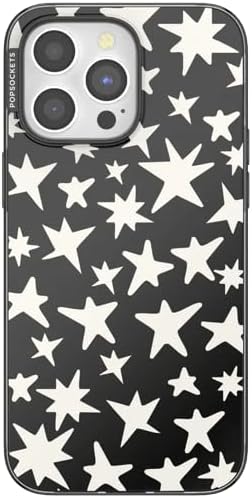 PopSockets iPhone 15 Pro Phone Case with MagSafe- Starstruck | Magnetic, Wireless Charging, Camera & Drop Protection, Electronic Accessories, For iPad/Kindle/iPhone/Android