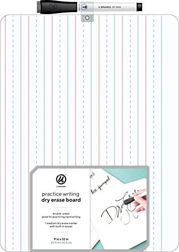 U Brands Mini Dry Erase Board for School, 1 Count with Marker
