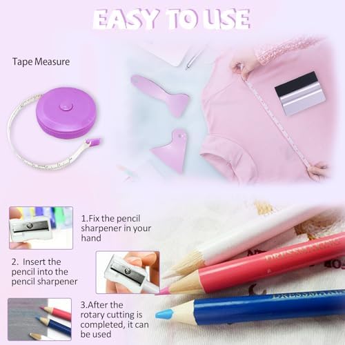 QUKLOGEN Sublimation Shirts Tool Kits with Portable mat for Ironing