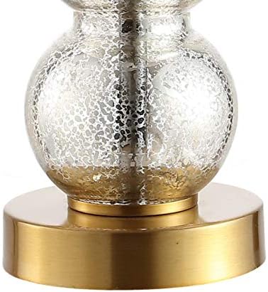 JONATHAN Y February 21" Stacked Sphere Table Lamp, Mercury Glass/Brass Gold