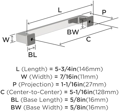 Amerock 25 Pack 5-1/16" Bridgeport Polished Chrome Drawer Pull
