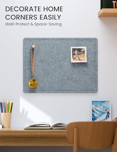 Fluxynara 23.6" x 17.1" Bulletin Board, Blue Gray