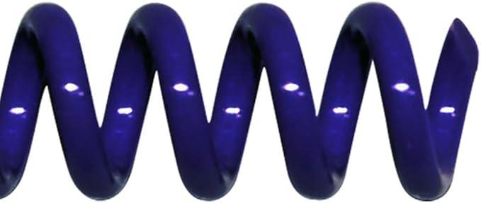 6mm (1/4 in.) Spiral Binding Coils for Reports, Presentations and Proposals | 4:1 Pitch | 12 in. Length | Blue | 30 Sheets Binding Capacity | 100 Pack