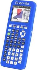 Guerrilla Silicone Case for Texas Instruments TI-84 Plus CE Color Edition Graphing Calculator With Screen protector and Graphing Ruler, Blue