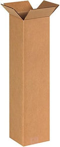 BOX USA 6x6x24 Tall Corrugated Boxes, Tall, 6L x 6W x 24H, Pack of 25 | Shipping, Packaging, Moving, Storage Box for Home or Business, Strong Wholesale Bulk Boxes