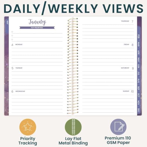 bloom daily planners 2027 Pocket Planner (January 2027 - December 2027) - 4” x 6” MINI Weekly Monthly Agenda Organizer & Calendar Year Book - Good Things Are Coming