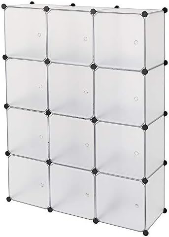 12-Cube Storage Shelf, White