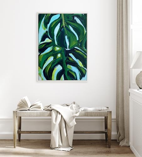 Kate and Laurel Sylvie Blank Framed Canvas Wall Art; 31.5x41.5 White Beaded; Modern Empty Canvas for Paint-Your-Own Art; Ready to Paint Premium Canvas Already Framed