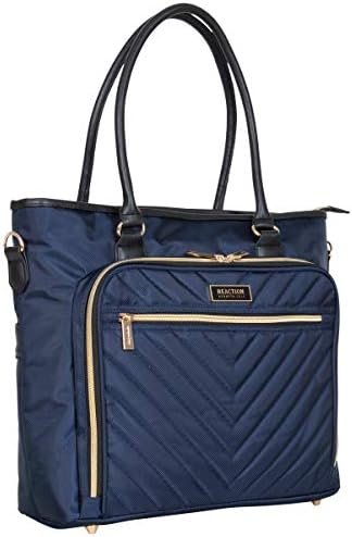 Kenneth Cole REACTION Chelsea Quilted Chevron 15" Laptop & Tablet Business Tote with Removable Shoulder Strap