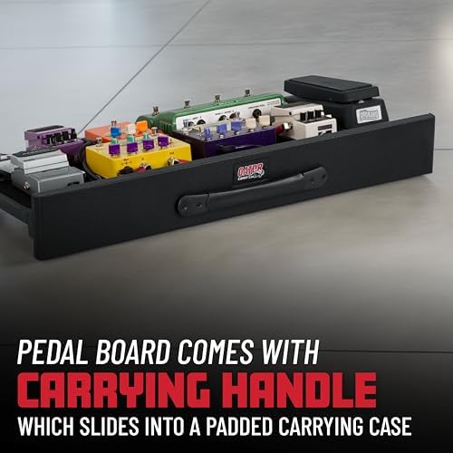 Gator Cases Pro Size Wood Pedal Board with Nylon Carry Bag with External Pocket | 30 x 16" (GPT-PRO)