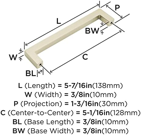 Amerock 25 Pack 5-1/16" Monument Golden Champagne Drawer Pull