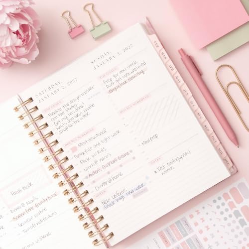 Blue Sky Rachel Parcell 2027 Daily & Monthly Planner Calendar, 5"x8", Peony