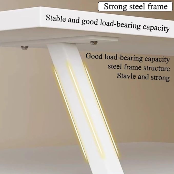 31.5x7.8in Clamp on Desk Shelf, Adjustable Desktop Organizer Extension Bookshelf Above Storage Rack Accessories for Home Office Organization White
