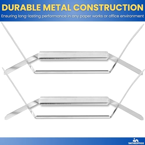 1InTheOffice 2 Inch Metal Paper Fasteners, 2.75" Center to Center, 100 Pieces/Pack, 2 Pack