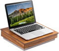 LAPGEAR Schoolhouse Lap Desk - Natural Acacia Wood, Built-in Storage