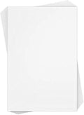Reskid White Cardstock Thick Paper - Blank Heavy Weight 125 lb Cover Card Stock - 50 Pack (3x5)