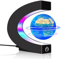 Magnetic Levitating Floating Globe with 7 Colored Lamp, World Globe for Men Father Boy Girl, Birthday Gifts Office Home Desk Toy Decor Display Frame, Cool Tech Gadgets Gifts