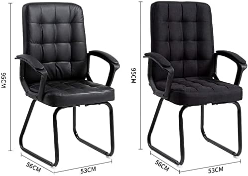 Office Life Executive Recline Computer Chair Home Ergonomic Office Chair Comfortable Sedentary Boss Chair Gaming Chair Backrest Learning Writing Chair Office Chair (Colour: Black Linen) (Brown Pu