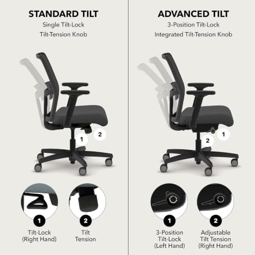 HON Ignition 2.0 Low Back Ergonomic Office Chair, Desk Chair, Bullseye
