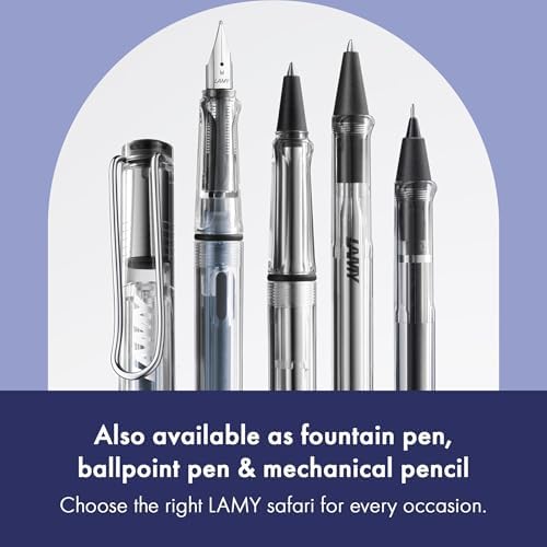 Lamy safari vista - Rollerball Pen with ergonomic grip & line width M - for pleasant long writing - made of robust ASA plastic - including rollerball refill M 63 in blue