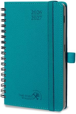 POPRUN 2026-2027 Small Weekly Planner, 4" x 6.25" Pocket Calendar for Purse