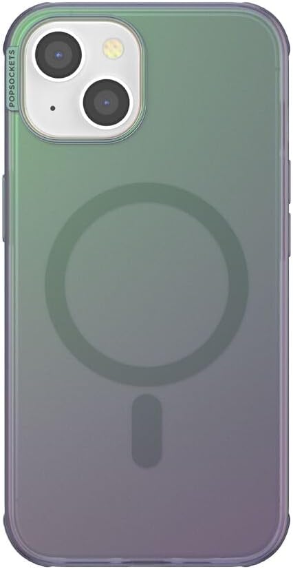 PopSockets iPhone 14 Case with MagSafe, Phone Case for iPhone 14, Grip Sold Separately, Wireless Charging Compatible - Nightshade