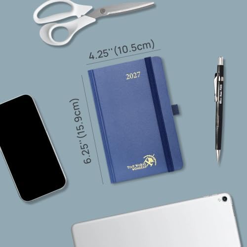 POPRUN 2027 Pocket Daily Planner One Page Per Day, 4.25"x6.25",Day Planner