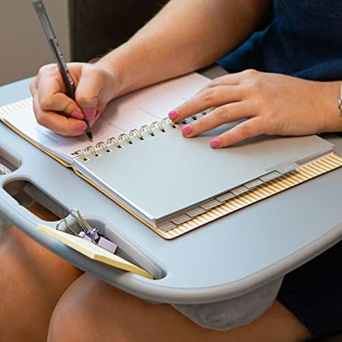 LAPGEAR MyDesk Lap Desk – Cool Gray, Fits 15.6” Laptops