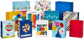 Hallmark Gift Bag Assortment, 12-Pack, 3 Sizes (Birthday, Stripes, Dots)