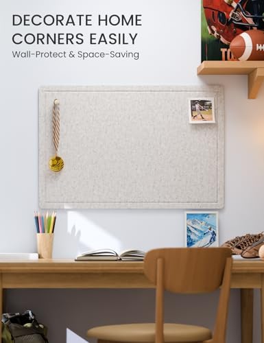 Fluxynara 35.4" x 23.6" Bulletin Board, Light Gray