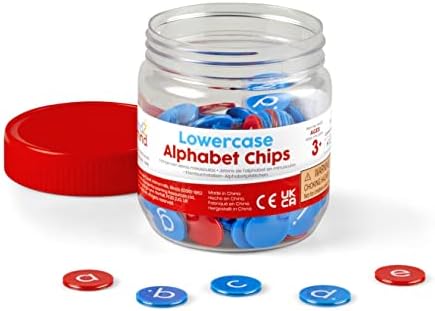 hand2mind Elkonin Boxes Magnetic Dry Erase Boards and Lowercase Alphabet Chips Sets for Literacy Learning