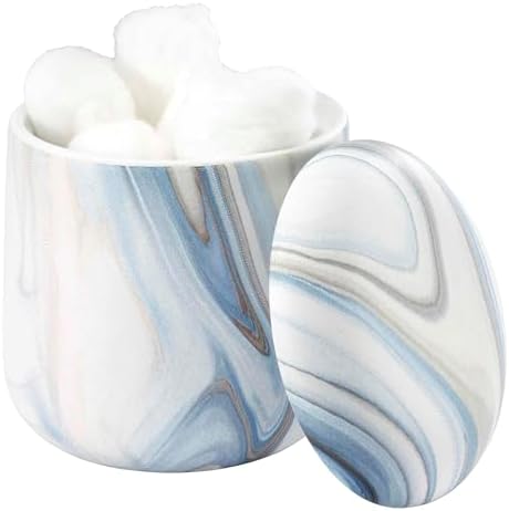 Avanti Linens - Covered Jar, Organizer, Home Decor, Waves
