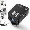 NEEWER QR 2.4G Wireless Flash Receiver for NEEWER QPRO-C, QPRO-N, QPRO-S Triggers, Single Contact with 2.5mm Sync Port, Hot Shoes, 1/4" Thread, Compatible with Godox Yongnuo NEEWER Vision4 S101 NW700