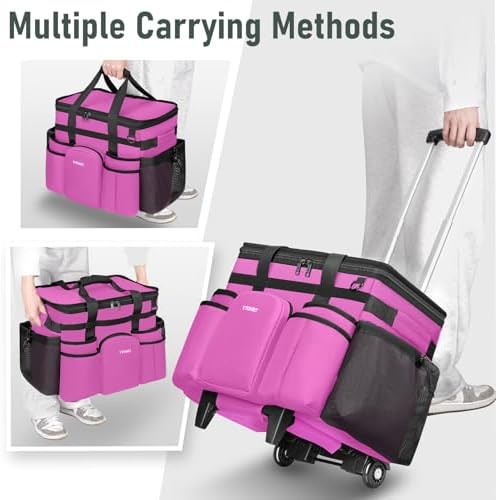 Ytonet Large Cleaning Caddy with Wheels, Cleaning Supplies Organizer