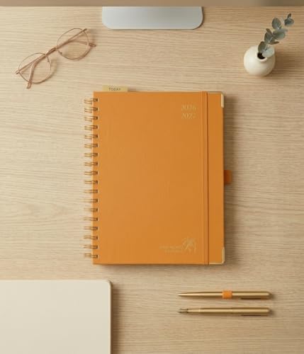 POPRUN 2026-2027 Weekly Planner 10" x 8"Weekly and Monthly Planner Calendar