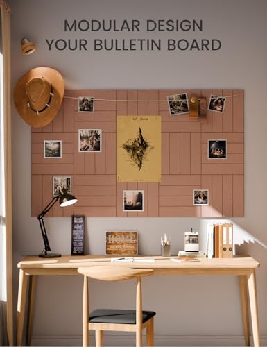 Fluxynara Felt Bulletin Board & Cork Board Alternative, Boho